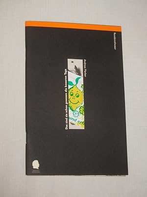 Seller image for Programmheft 32 Bayerisches Staatsschauspiel Mnchen 1995/96. DAS SIND SIE SCHON GEWESEN DIE BESSEREN TAGE von Andreas Marber. Regie: Klaus Emmerich, Ausstattung: Beutler/ Emmerich/ Merz, techn. Ltg.: Thomas Wagenbauer. Mit Fred Stillkrauth, Gerd Anthoff, Johanna Gastdorf, Andreas Wimberger, Christiane Robach, Barbara Melzl, Lara Krte for sale by Fast alles Theater! Antiquariat fr die darstellenden Knste