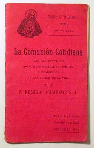 Imagen del vendedor de LA COMUNIN COTIDIANA - Zaragoza 1909 a la venta por Llibres del Mirall