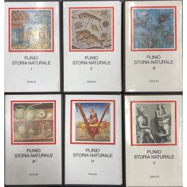 Imagen del vendedor de Storia naturale. Vol. I - Cosmologia e geografia, Libri 1-6; Vol. II - Antropologia e zoologia, Libri 7-11; Vol. III - Botanica, Libri 12-19 e 20-27; Vol. IV - Medicina e farmacologia, Libri 28-32; Vol. V - Mineralogia e storia dell'arte, Libri 33-37 a la venta por Libreria Antiquaria Giulio Cesare di Daniele Corradi