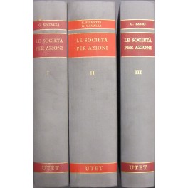 Bild des Verkufers fr Le societ per azioni. Vol. I - Costituzione. Azioni. Vol. II - Gli organi e il controllo giudiziario. Vol. III - Il bilancio zum Verkauf von Libreria Antiquaria Giulio Cesare di Daniele Corradi