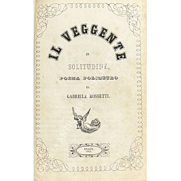 Bild des Verkufers fr Il veggente in solitudine. Poema polimetro zum Verkauf von Libreria Antiquaria Giulio Cesare di Daniele Corradi