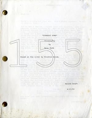 Bild des Verkufers fr FORREST GUMP (Apr 23, 1992) Second Draft screenplay adapted by Eric Roth zum Verkauf von Walter Reuben, Inc., ABAA, ILAB