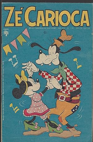 Ze Carioca Revista Quinzenal de Walt Disney - Ano XXIV - N. 1,181 - 28 6 74.