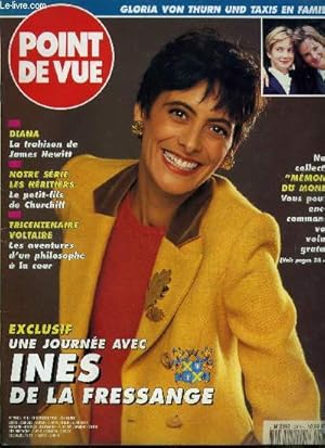 Bild des Verkufers fr Point de vue n 2410 - Ines de la Fressange, portrait d'une femme modle, Nouveau livre scandale a la cour d'Angleterre, diana : la trahison de James Hewitt, Archiduc Karl d'Autriche, un habsbourg au parlement autrichien ?, Princesse Gloria von Thurn und zum Verkauf von Le-Livre