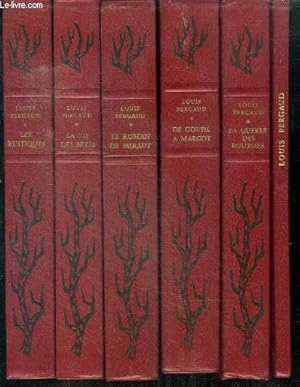 Edition du cinquantenaire Louis Pergaud : 6 volumes: Les rustiques + la vie des betes + le guerre...