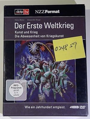 Bild des Verkufers fr Der Erste Weltkrieg. Kunst und Krieg. Die Abwesenheit von Kriegskunst.$DVDs mit 100-seitigem Begleitheft zum Verkauf von Antiquariat Trger