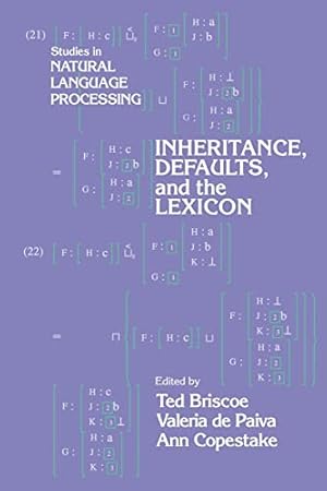 Image du vendeur pour Inheritance Defaults (Studies in Natural Language Processing) mis en vente par WeBuyBooks