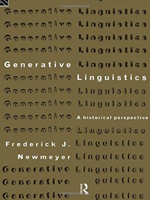 Imagen del vendedor de Generative Linguistics: An Historical Perspective (History of Linguistic Thought) a la venta por WeBuyBooks