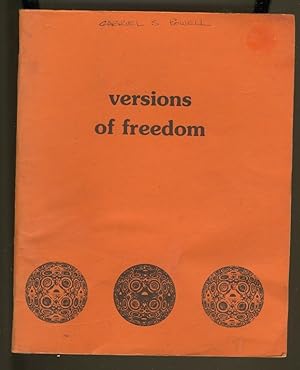 Seller image for VERSIONS OF FREEDOM: AN ANTHOLOGY OF ANARCHISM for sale by Daniel Liebert, Bookseller