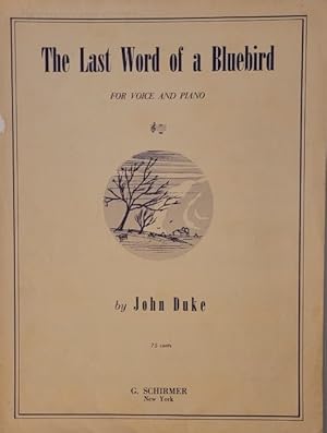 Imagen del vendedor de The Last Word of a Bluebird a la venta por Moneyblows Books & Music