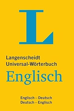 Seller image for Langenscheidt Bilingual Dictionaries: Langenscheidts Universalworterbuch D/E E for sale by WeBuyBooks