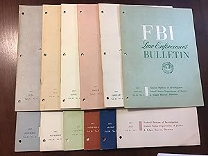 FBI LAW ENFORCEMENT BULLETIN - 1957- JAN - DEC.