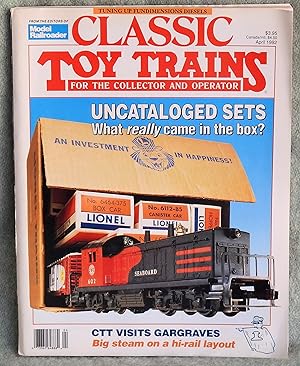 Bild des Verkufers fr Classic Toy Trains April 1992 zum Verkauf von Argyl Houser, Bookseller