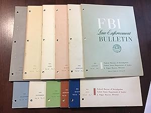 FBI LAW ENFORCEMENT BULLETIN - 1955- JAN - DEC.