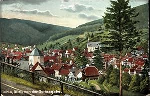 Bild des Verkufers fr Ansichtskarte / Postkarte Ruhla in Thringen, Totalansicht, Wiro 1505, Blick von der Gottesgabe zum Verkauf von akpool GmbH
