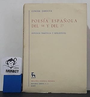 Imagen del vendedor de Poesa espaola del 98 al 27 a la venta por MONKEY LIBROS