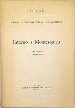 Seller image for Intorno a Montesquieu for sale by Libreria Tara