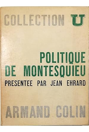 Image du vendeur pour Politique de Montesquieu mis en vente par Libreria Tara