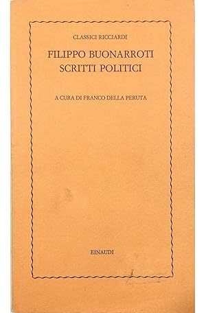 Seller image for Scritti politici for sale by Libreria Tara