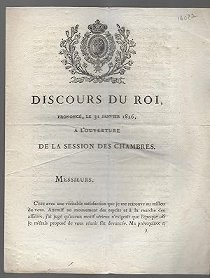 Discours du Roi