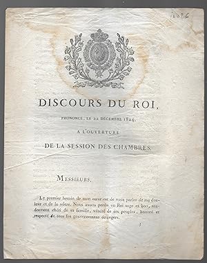 Discours du Roi