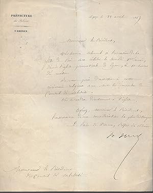 Lettre signée