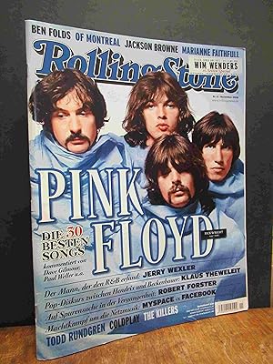 Bild des Verkufers fr Rolling Stone [Deutschland], Heft 1, November 2008, Titelthema: Pink Floyd - Die 30 besten Songs + 16 Seiten Special: Wim Wenders, zum Verkauf von Antiquariat Orban & Streu GbR