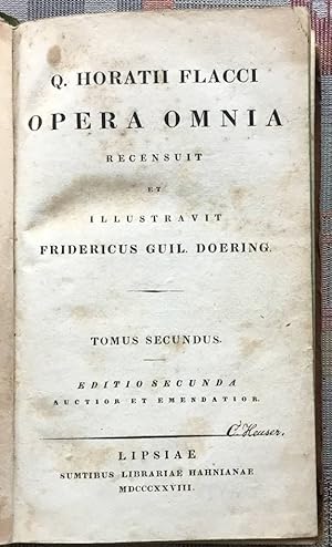 Q. Horatii Flacci Opera omnia