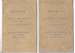 RÈGLEMENT sur la MITRAILLEUSE BROWNING de 12,7 m/m et ses divers affûts