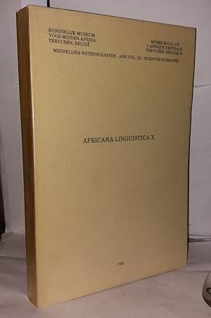 Seller image for Africana Linguistica X for sale by Librairie Albert-Etienne