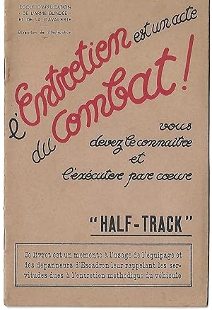 memento ou Guide d'Entretien "HALF-TRACK"
