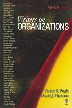 Seller image for Writers on Organizations for sale by GreatBookPricesUK