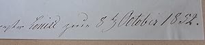Bild des Verkufers fr Malerin Louise KUGLER: Portrt 1852 Margaretha Kugler (Frau Paul HEYSE), Albumblatt zum Verkauf von Versandantiquariat tucholsklavier