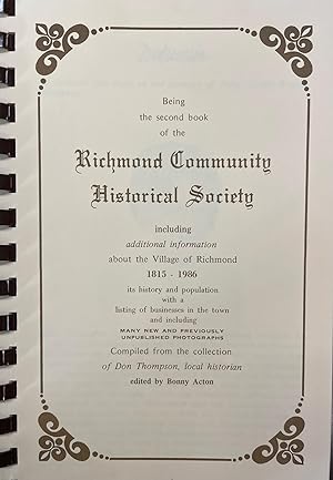 [Richmond, Salem Township, Ohio] : being the second book of the Richmond Community Historical Soc...