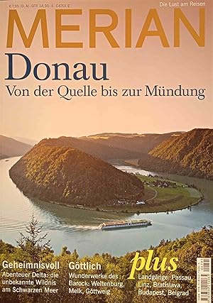 Seller image for Donau : von Quelle bis zur Mndung. Fotogr. Arthur F. Selbach ; Foto-Syndication c/o Stockfood GmbH. Textchefin Kathrin Sander. Red. Roland Benn . Konzeption dieser Ausg. Jonas Morgenthaler (Text) ; Katharina Oesten (Bild). Mitarb. dieser Ausg. Ricarda Gerhardt . Merian-Autoren Manuel Andrack . / Merian. for sale by Logo Books Buch-Antiquariat