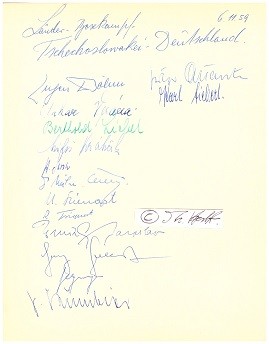 LÄNDER-BOXKAMPF TSCHECHOSLOWAKEI-DEUTSCHLAND (CSSR - BRD) 6.11.1959