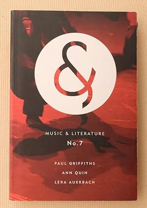 Seller image for Music and Literature, No. 7 for sale by Exchange Value Books