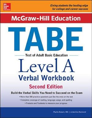 Image du vendeur pour McGraw-Hill Education TABE Level A Verbal mis en vente par GreatBookPrices