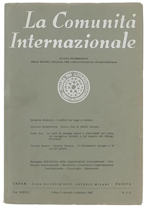 LA COMUNITA' INTERNAZIONALE - 1982 N. 1-2: