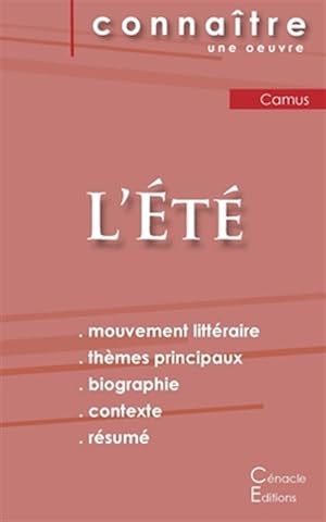 Seller image for Fiche de lecture L't de Albert Camus (Analyse littraire de rfrence et rsum complet) -Language: french for sale by GreatBookPrices
