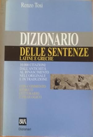 Immagine del venditore per Dizionario delle sentenze latine e greche venduto da librisaggi