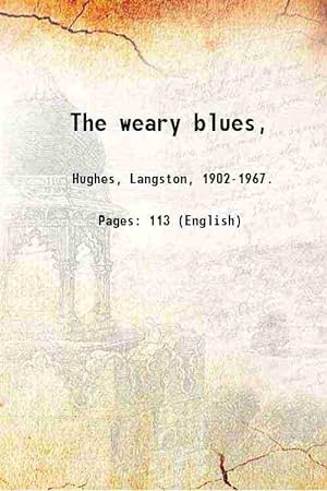 Seller image for The weary blues, 1926 [Hardcover] for sale by Gyan Books Pvt. Ltd.