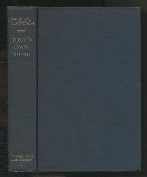 Seller image for Selected Essays 1917-1932 for sale by Between the Covers-Rare Books, Inc. ABAA