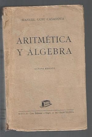 Seller image for ARITMETICA Y ALGEBRA for sale by Desvn del Libro / Desvan del Libro, SL
