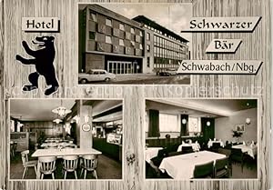 Postkarte Carte Postale 73852250 Schwabach Hotel Schwarzer Baer Restaurant Schwabach