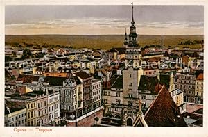 Postkarte Carte Postale 73849667 Opava Troppau CZ Stadtansicht mit Kirche