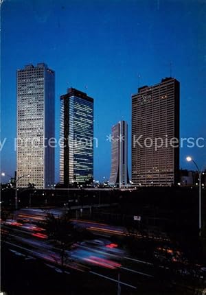 Postkarte Carte Postale 73848094 Tokyo Tokio JP Shinjuku Skyscrapers in the Evening