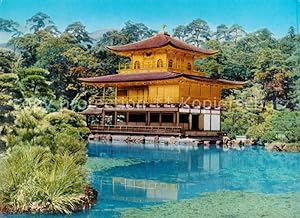 Postkarte Carte Postale 73855778 Kyoto Japan Golden Temple National Treasure