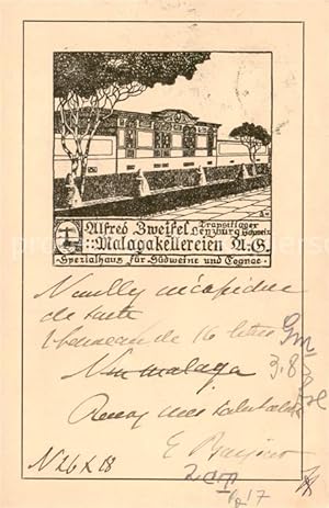 Postkarte Carte Postale 13850945 Lenzburg AG Alfred Zweifel Malagakellereien Lenzburg AG