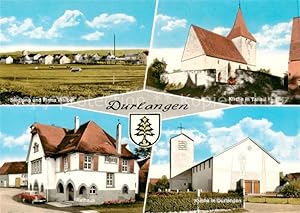 Bild des Verkufers fr Postkarte Carte Postale 73852889 Durlangen Siedlung und Firma Waibel Kirche in Tanau Rathaus Kirche Durl zum Verkauf von Versandhandel Boeger